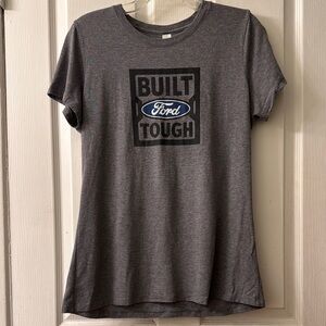 Ford Gray logo Built Ford Tough short sleeve burnout Graphic T-Shirt size large